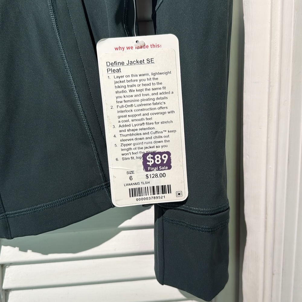 Lululemon Define Jacket SE Pleat - Picture 3 of 6